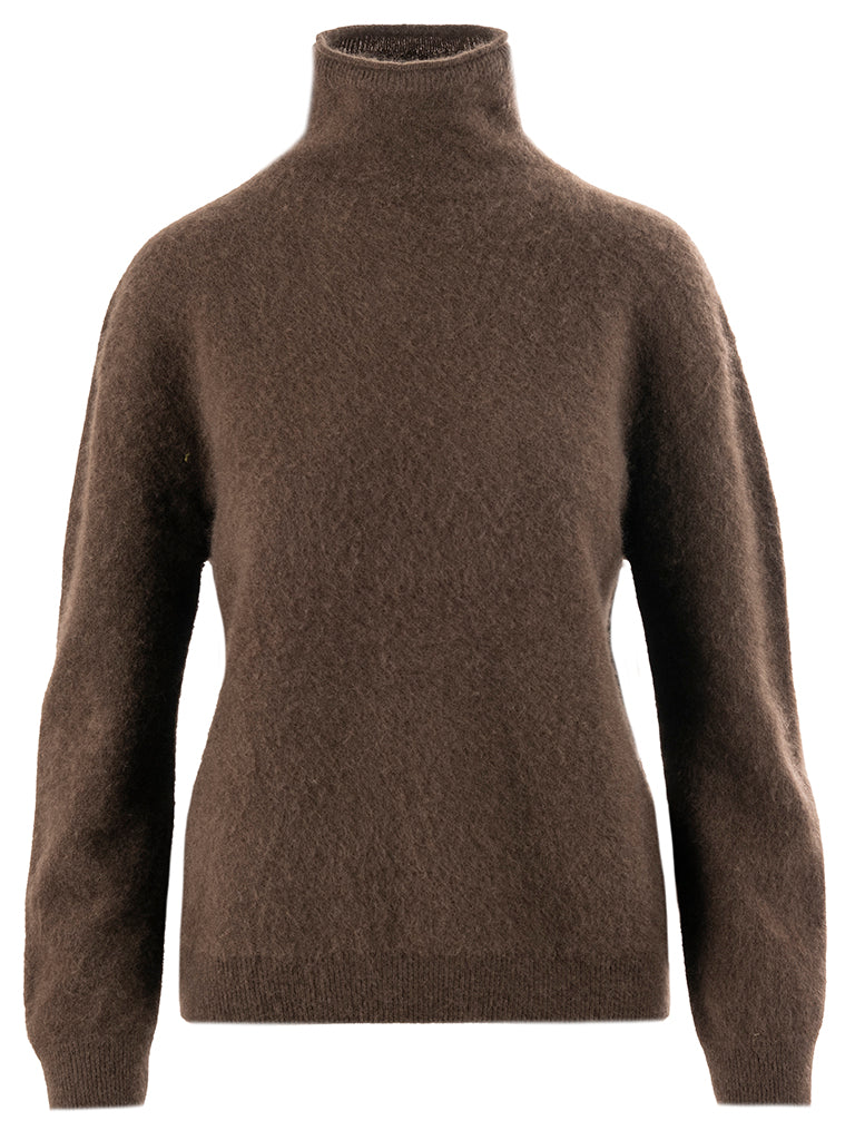Close to my heart Caia ull genser Sweater knitted Dark Chocolate