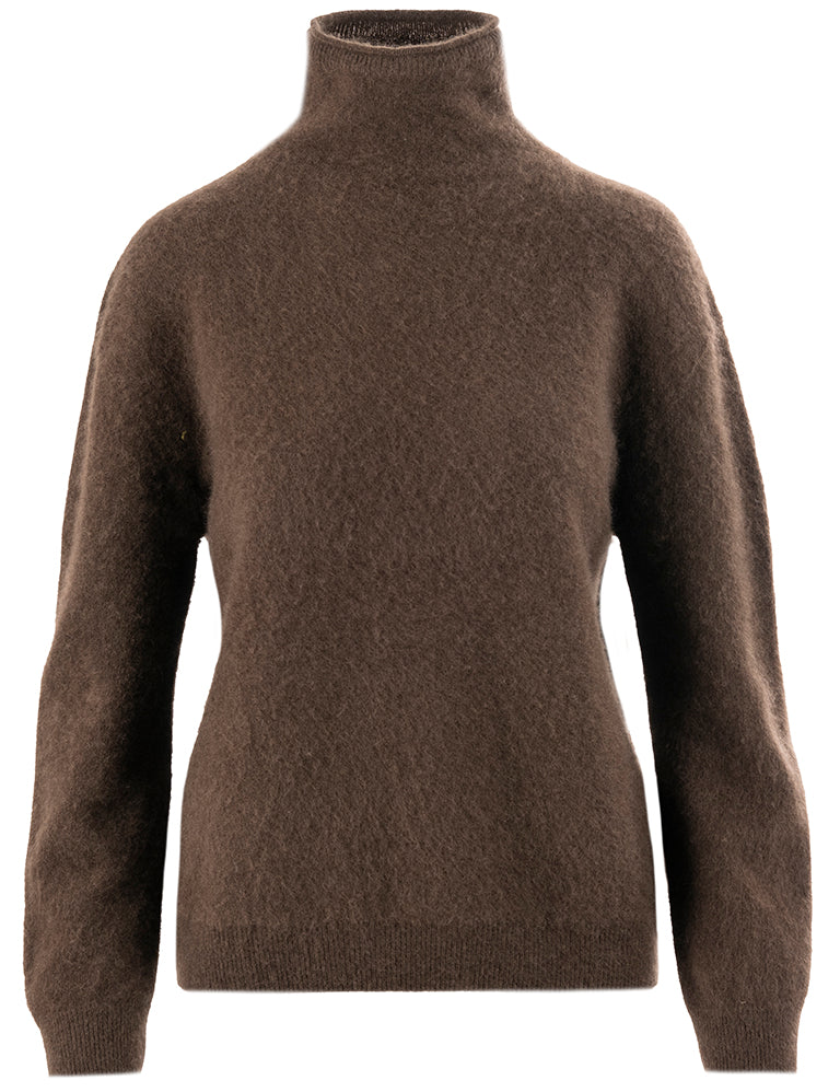 Close to my heart Caia ull genser Sweater knitted Dark Chocolate