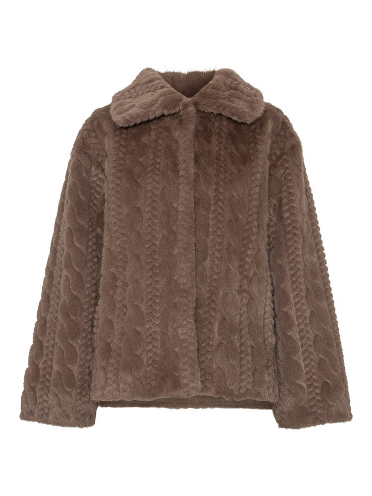 Close to my heart Callie Faux fur coat Jackets Brown