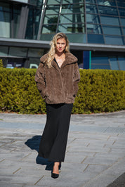 Close to my heart Callie Faux fur coat Jackets Brown