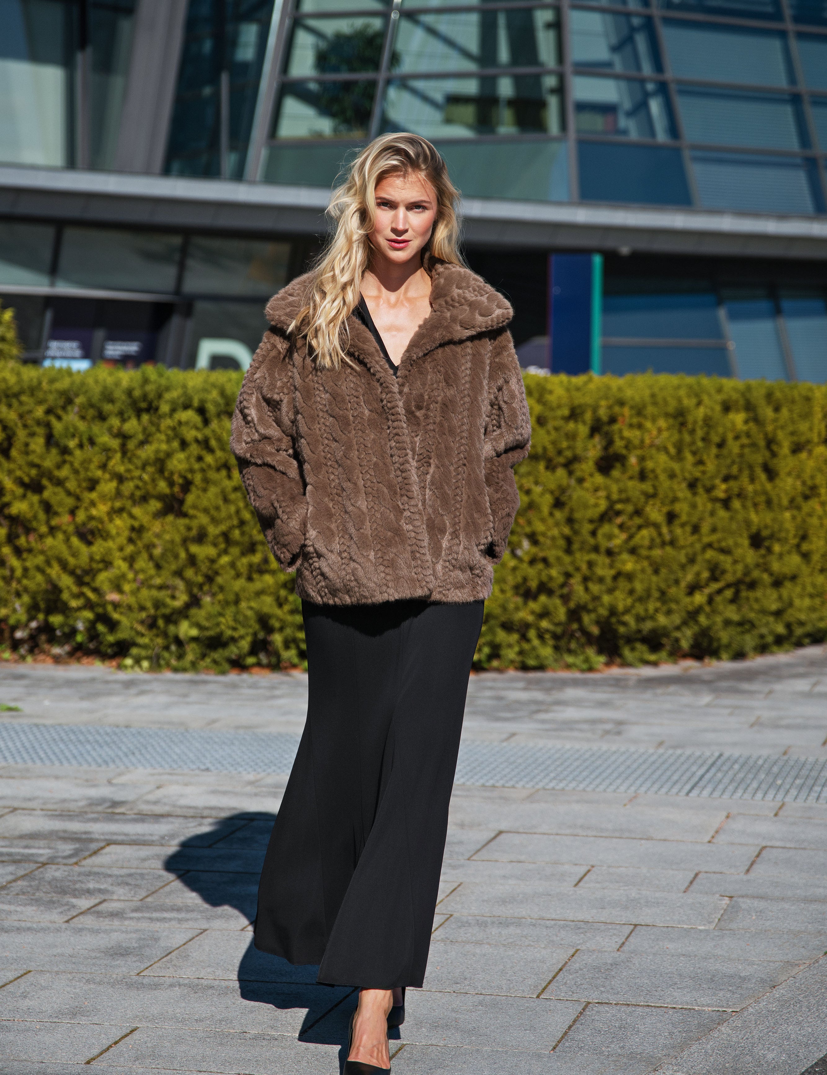 Close to my heart Callie Faux fur coat Jackets Brown