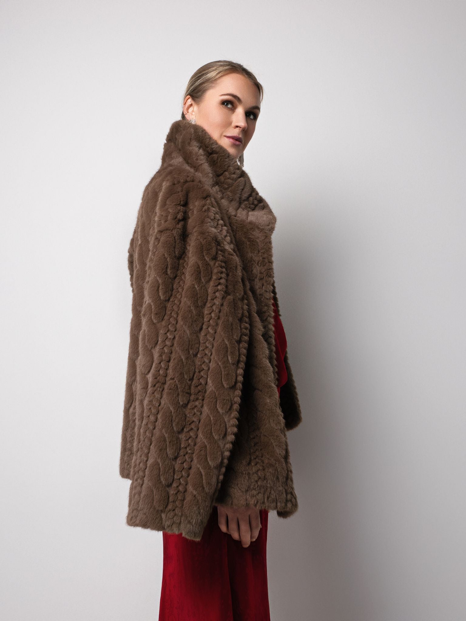 Close to my heart Callie Faux fur coat Jackets Brown