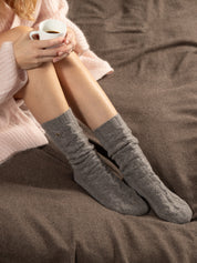 Close to my heart Cane merino cashmere socks Socks Oak