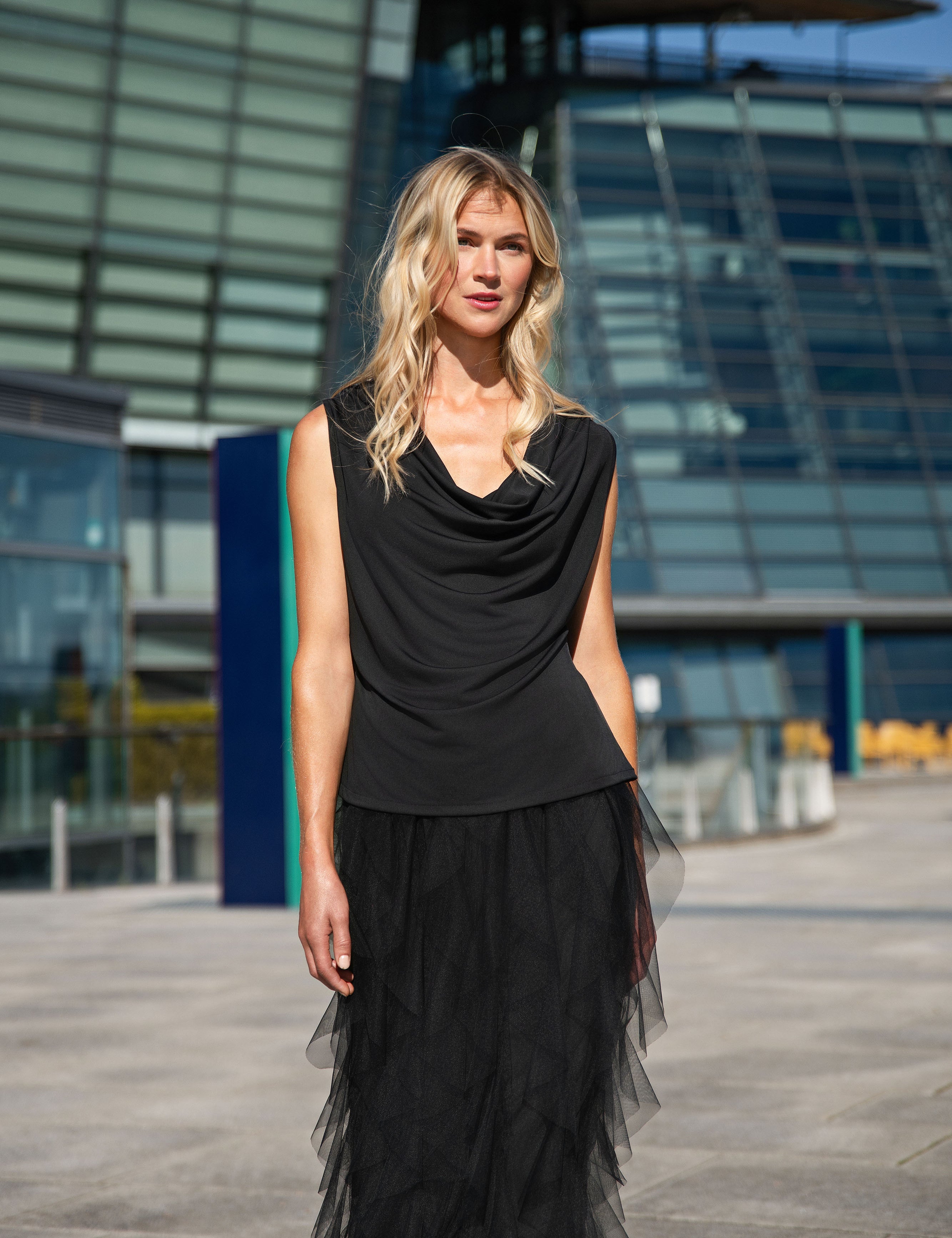 Close to my heart Cara top Top jersey Black