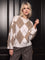 Close to my heart Cassidy argyle ull genser Sweater knitted Argyle
