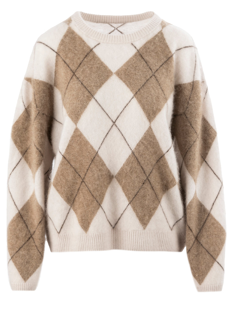 Close to my heart Cassidy argyle ull genser Sweater knitted Argyle