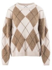 Close to my heart Cassidy argyle ull genser Sweater knitted Argyle