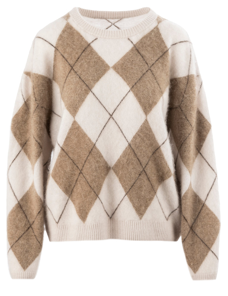 Close to my heart Cassidy argyle ull genser Sweater knitted Argyle