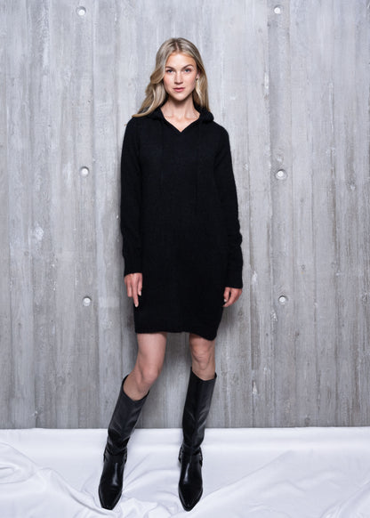 Close to my heart Cassie Hood Dress Knit dress Black