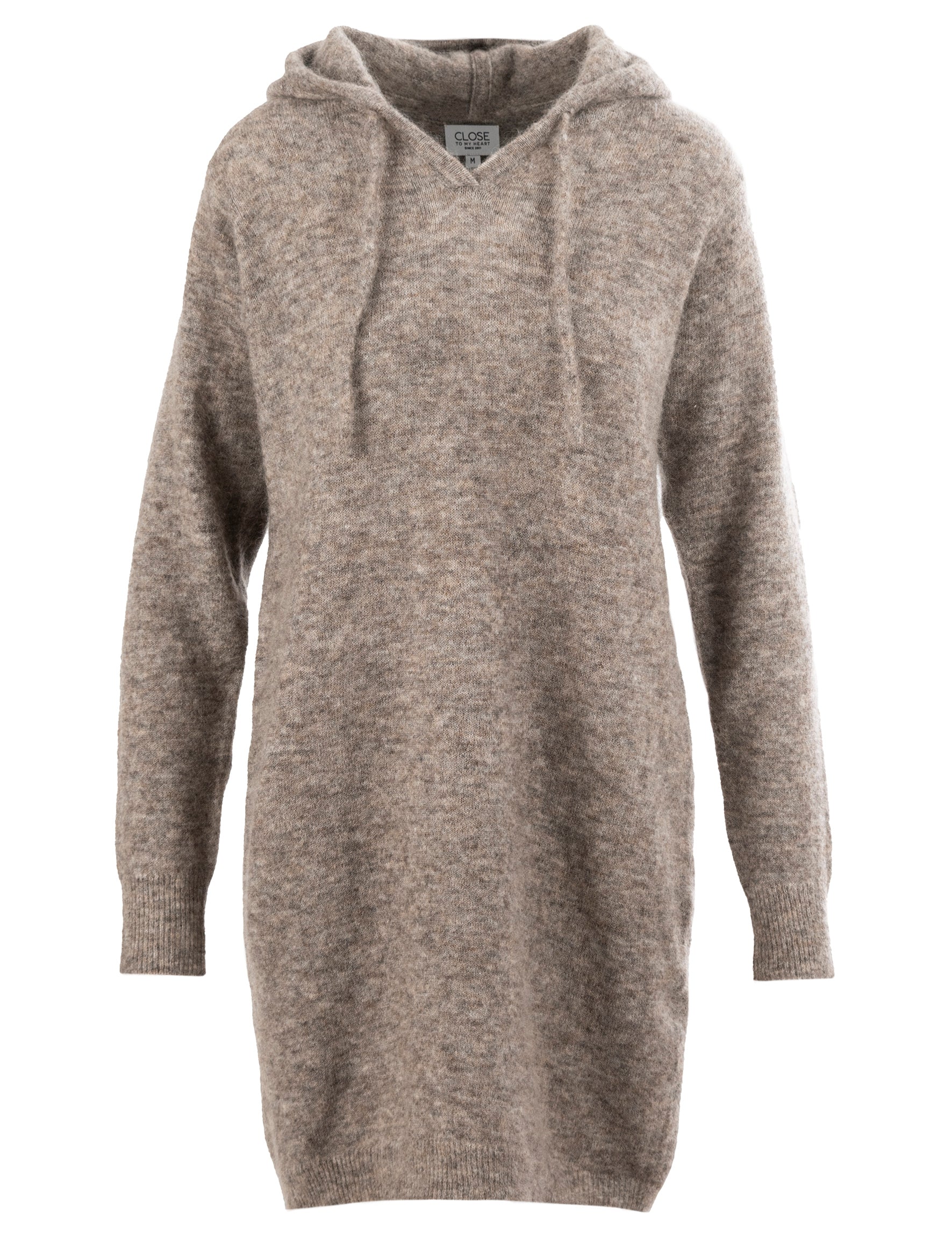 Close to my heart Cassie Hood Dress Knit dress Sepia