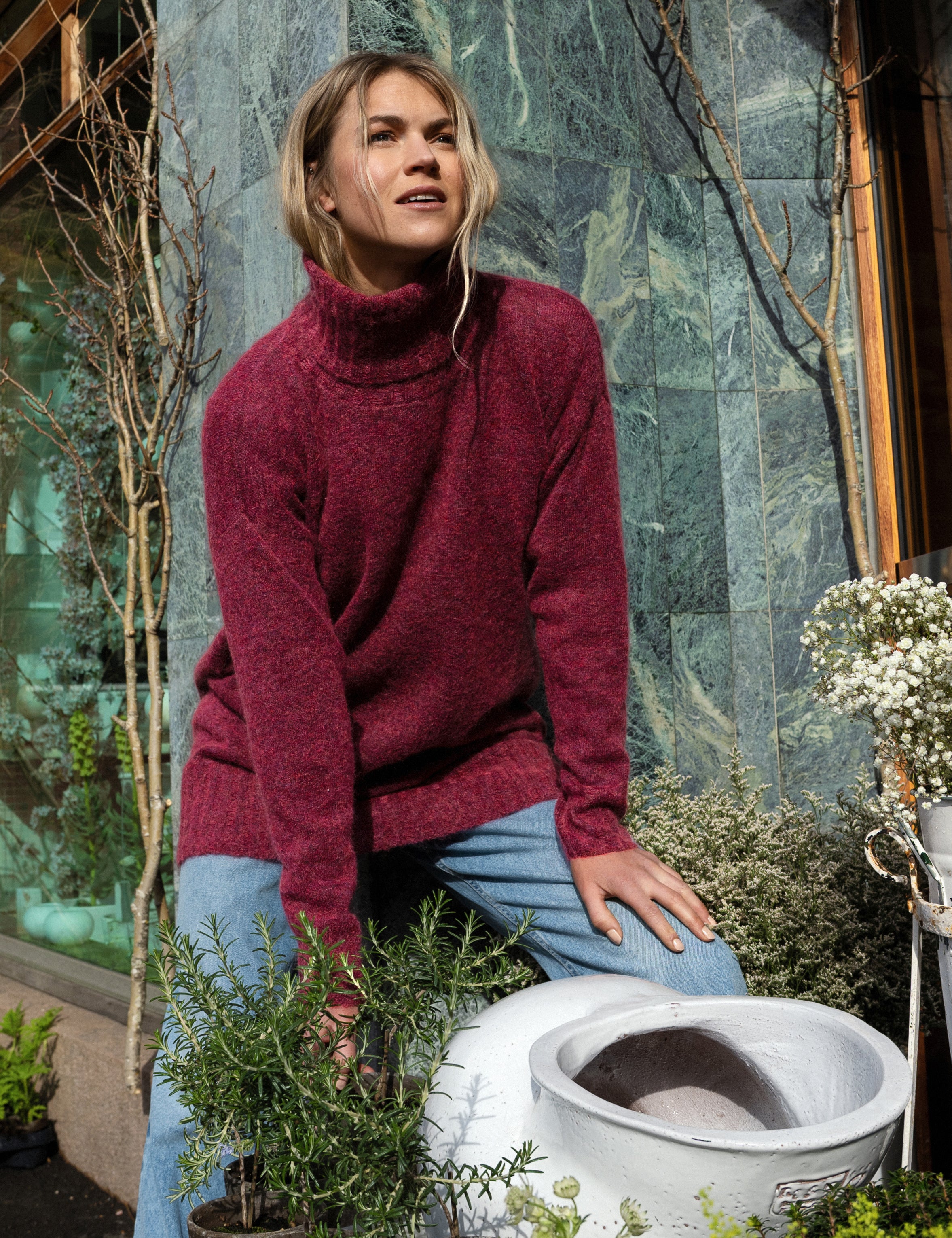 Close to my heart Cindy Sweater Sweater knitted Rouge