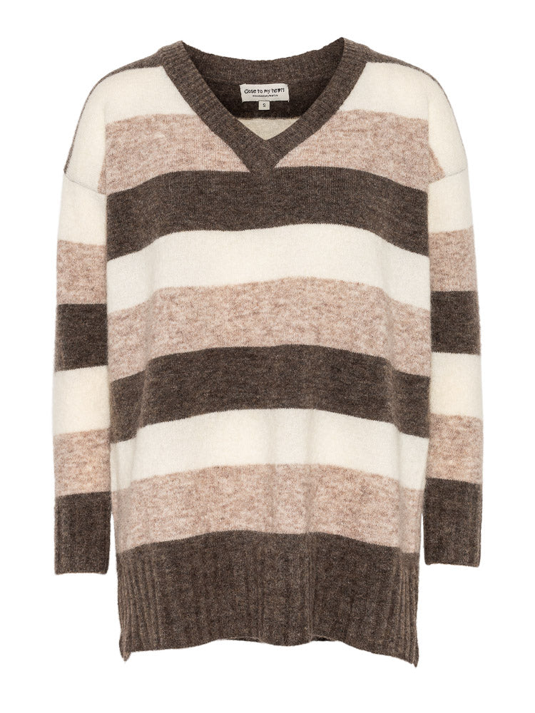 Close to my heart Coco Sweater Sweater knitted Hunter Stripe