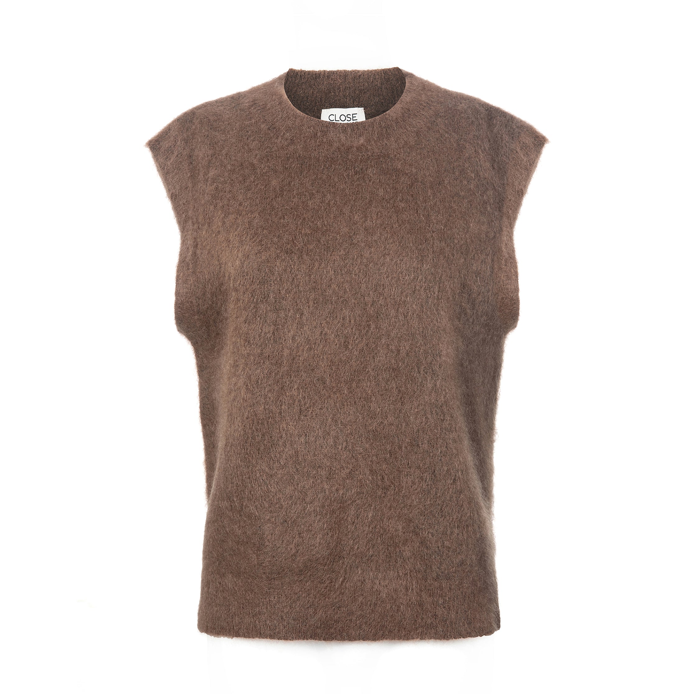 Close to my heart Cole mohairvest dame, myk ullvest Vest Chocolate