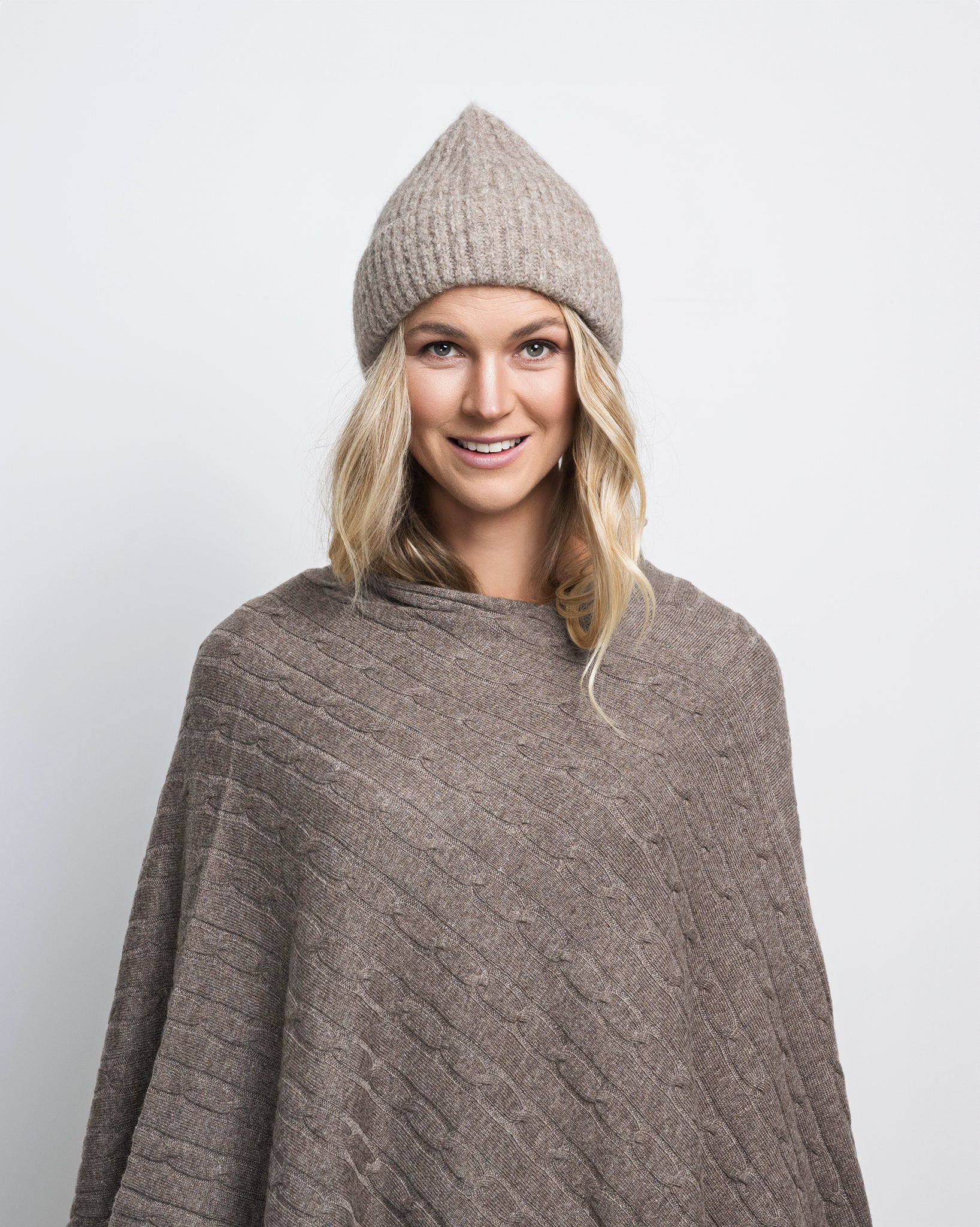 Close to my heart Cosy rib beanie Hat Taupe