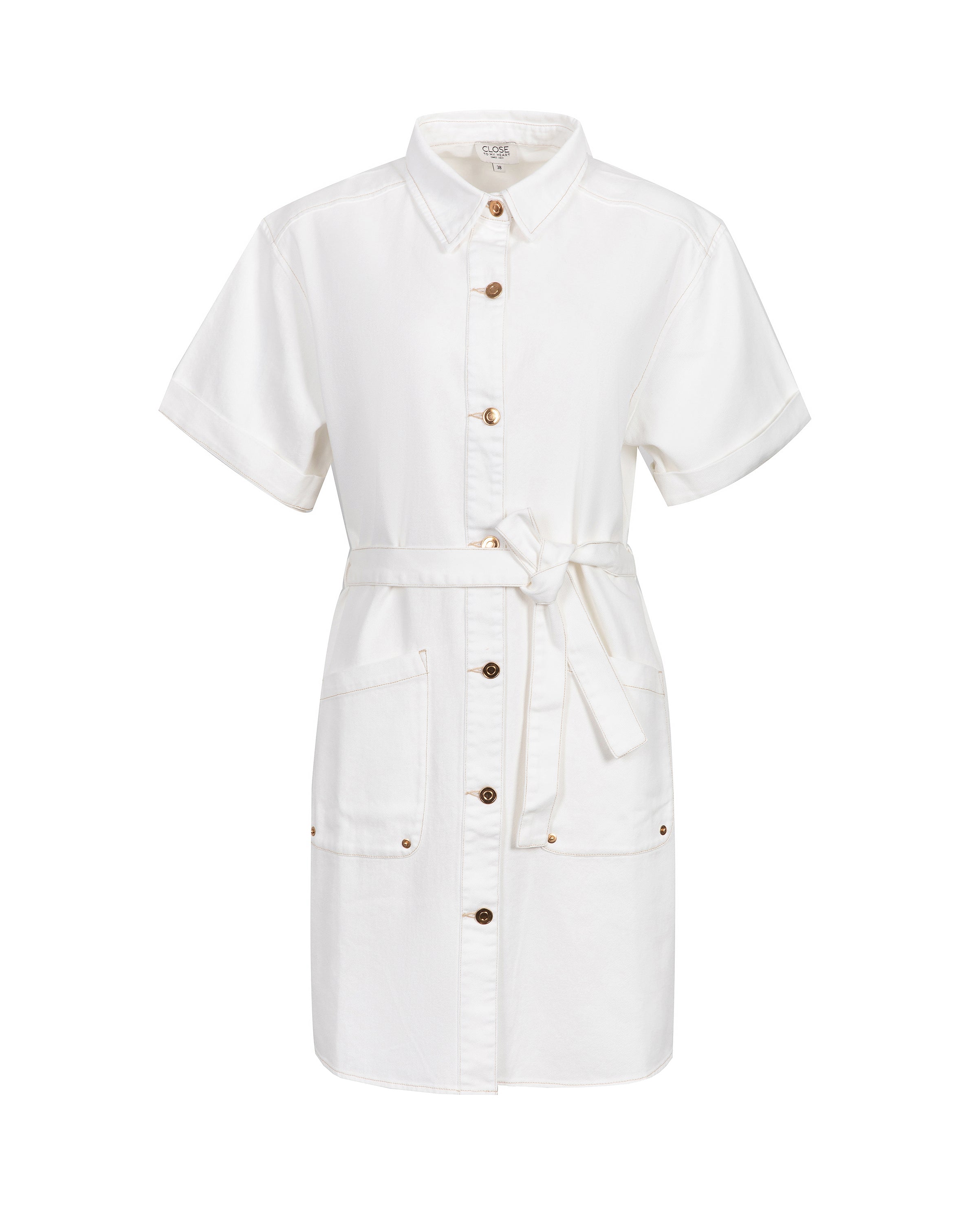 Close to my heart Dallas Denim Dress Dress woven Offwhite