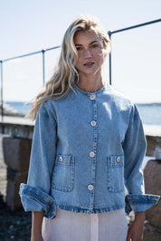 Close to my heart Demi denim jakke Jackets Blue