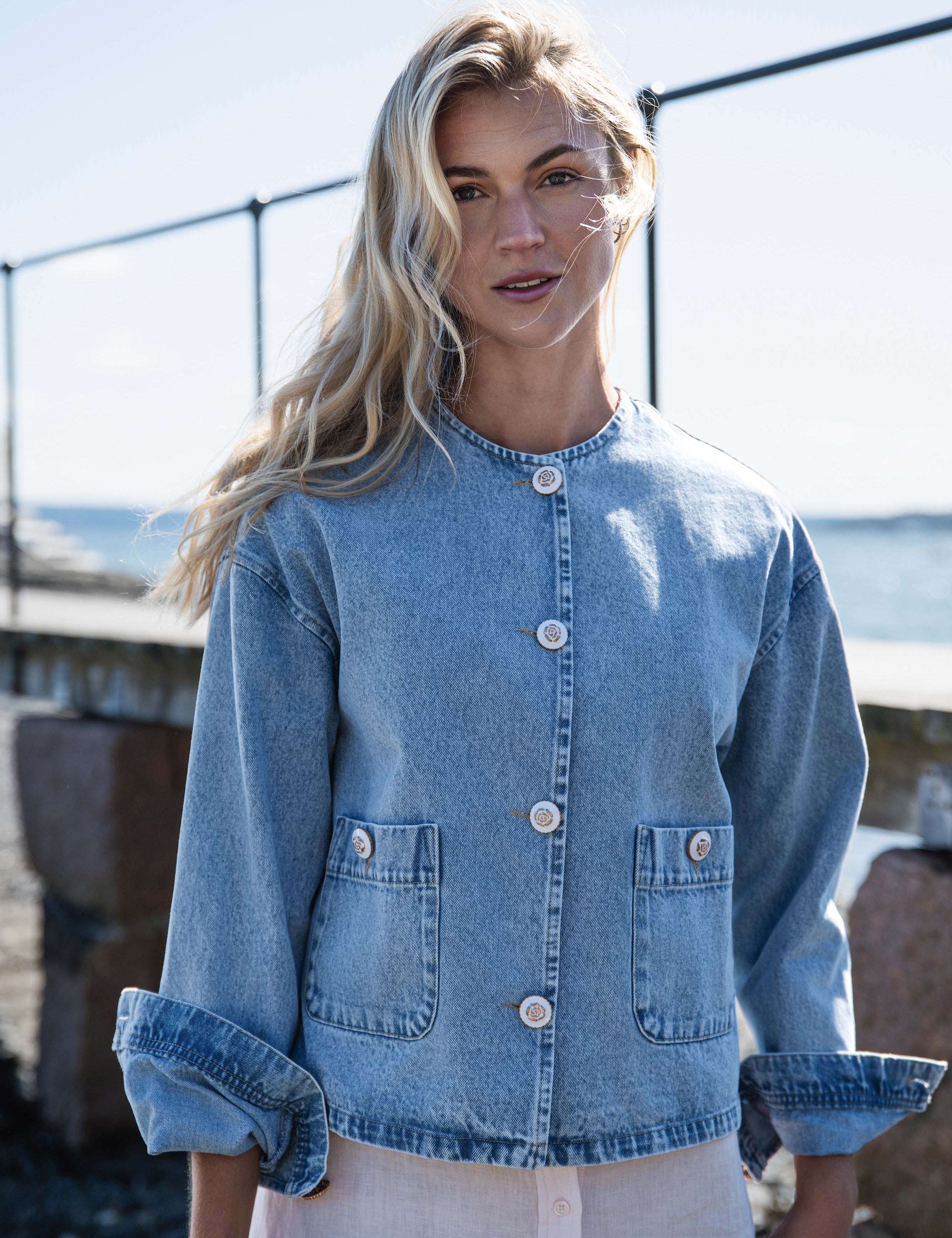 Close to my heart Demi denim jakke Jackets Blue
