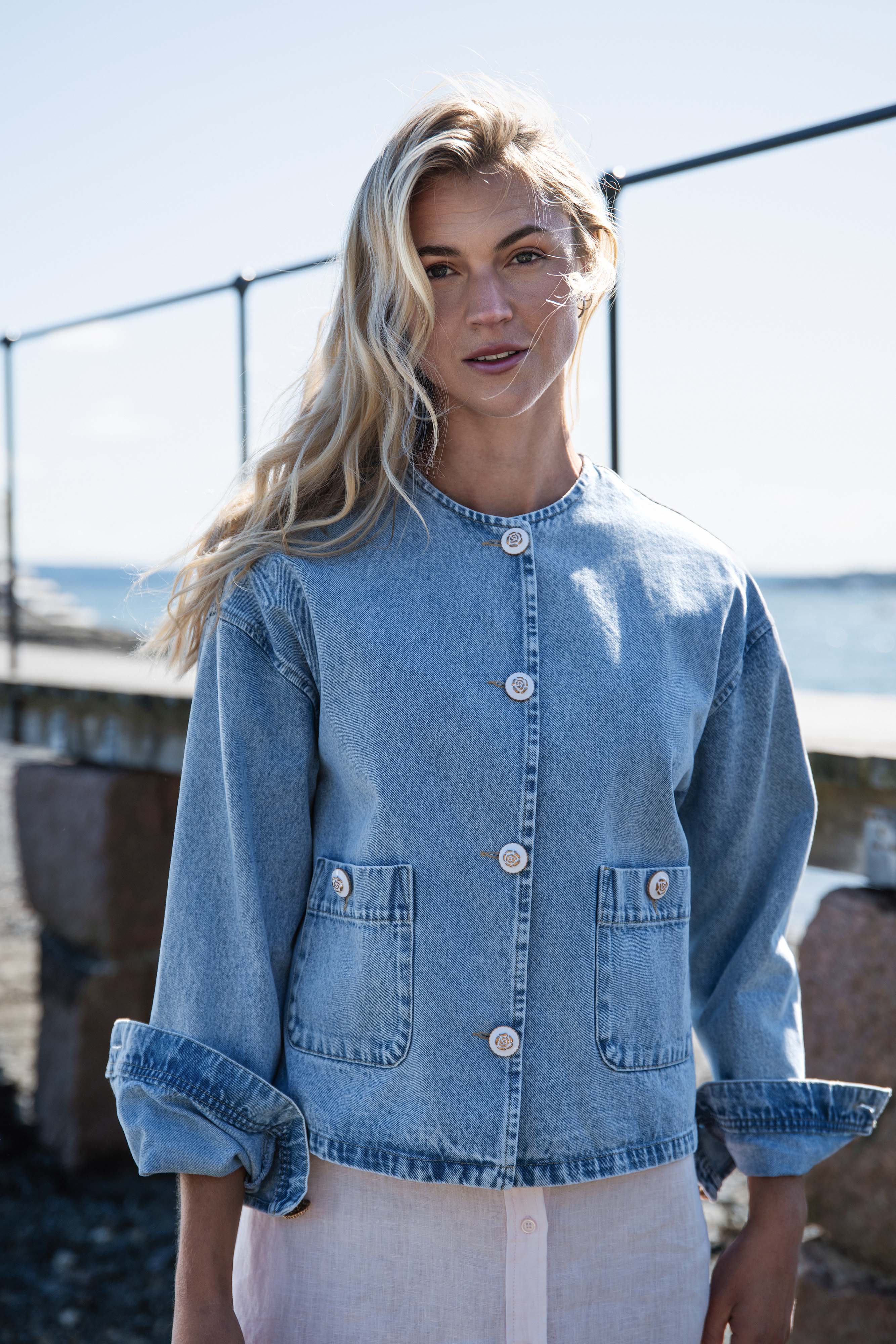 Close to my heart Demi denim jakke Jackets Blue