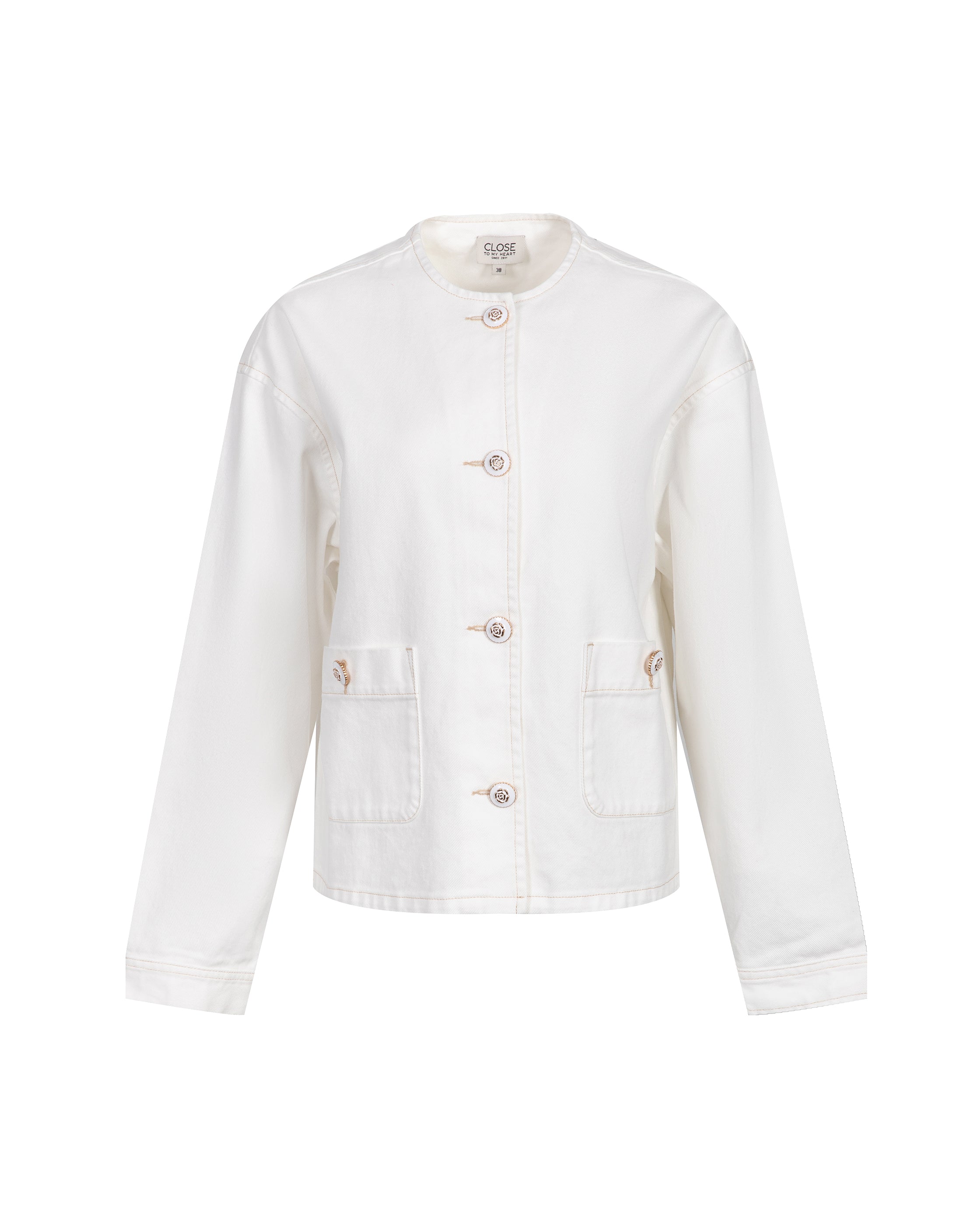 Close to my heart Demi denim jakke Jackets Offwhite