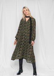 Close to my heart Dhalia midi kjole Dress woven Moss Green