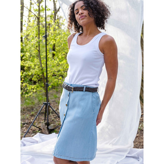 Close to my heart Diva skirt Skirt woven Washed Blue