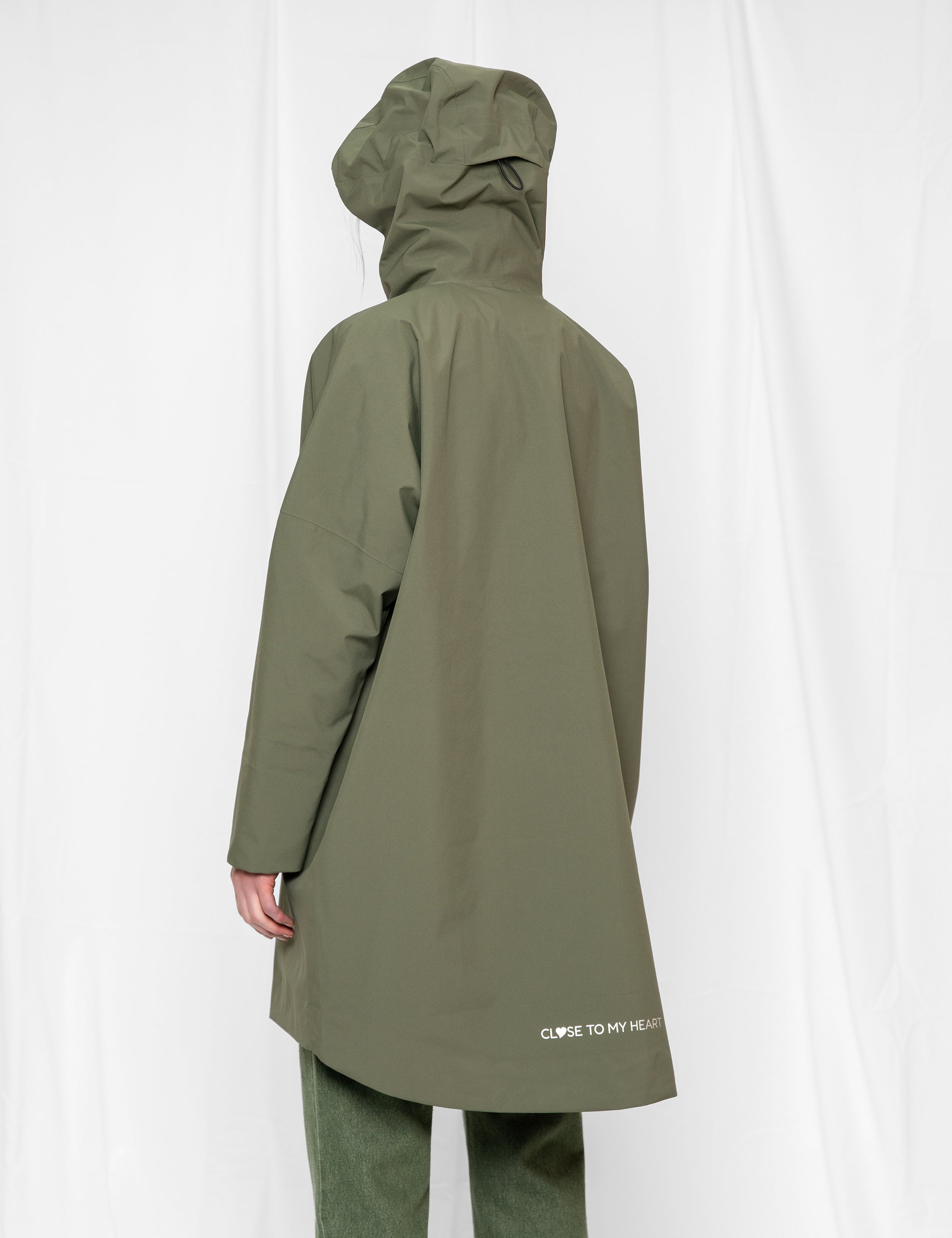 Close to my heart Drizzle regnjakke Coat Army
