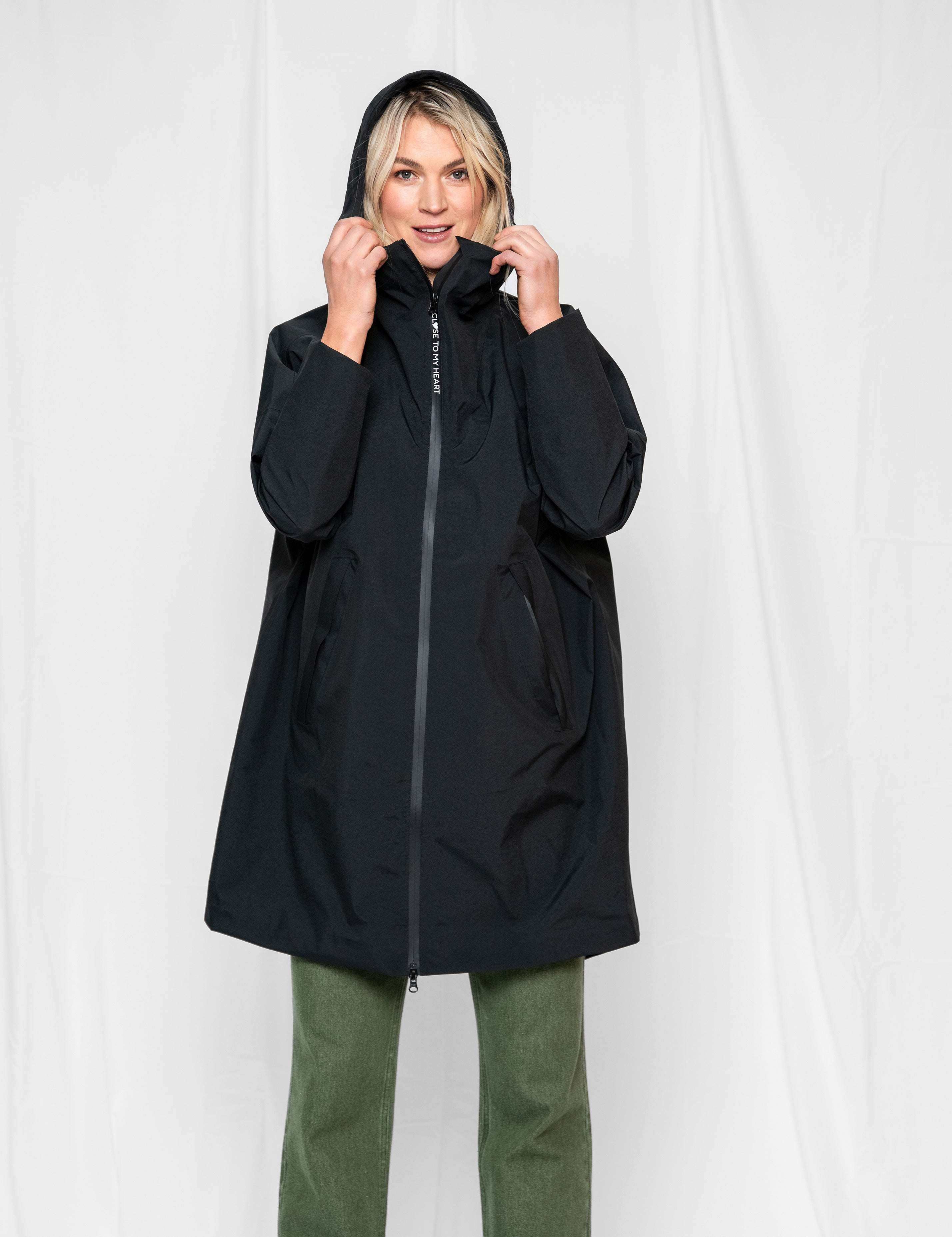 Close to my heart Drizzle regnjakke Coat Black