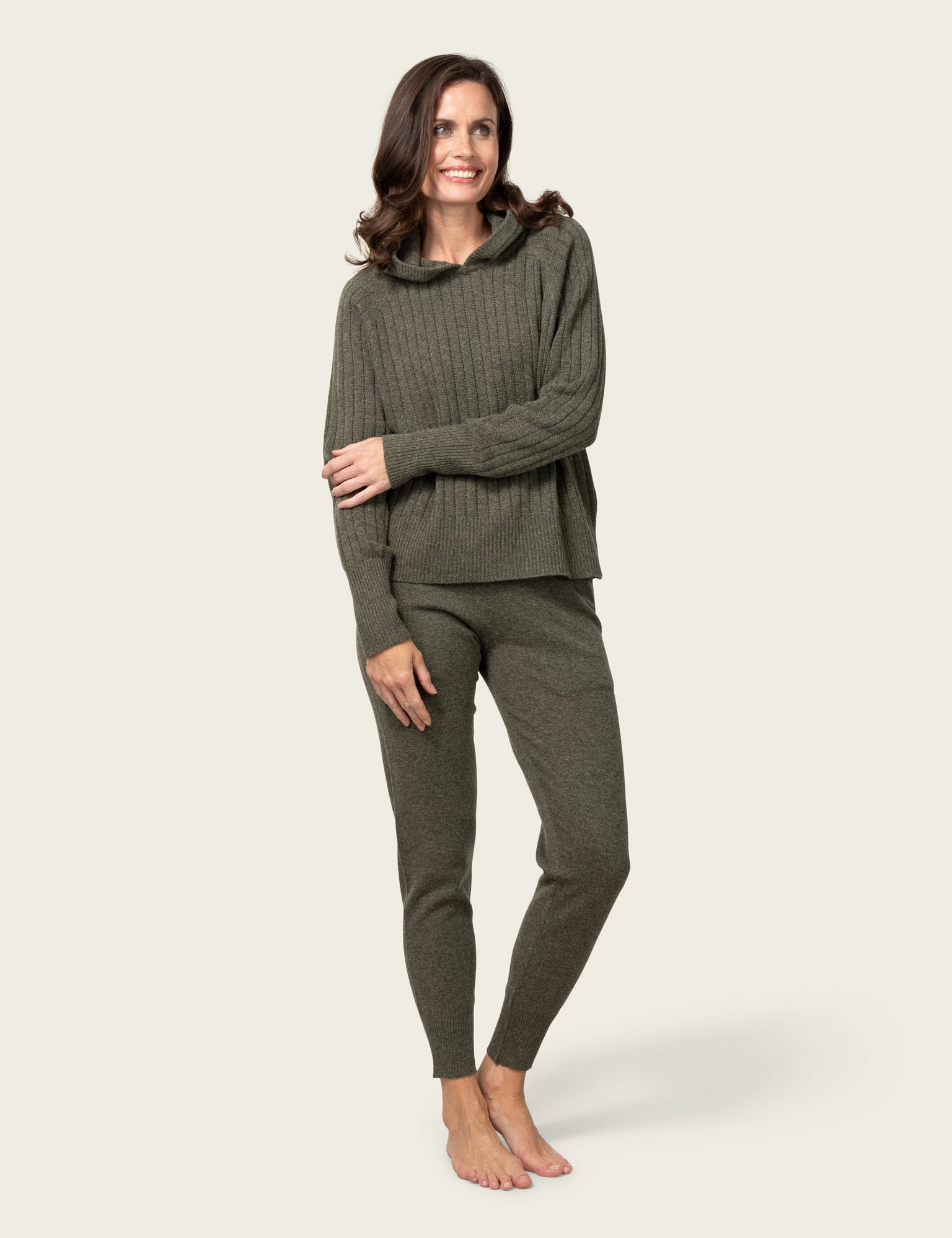 Close to my heart Dylan merino cashmere hoodie Hoodie knitted