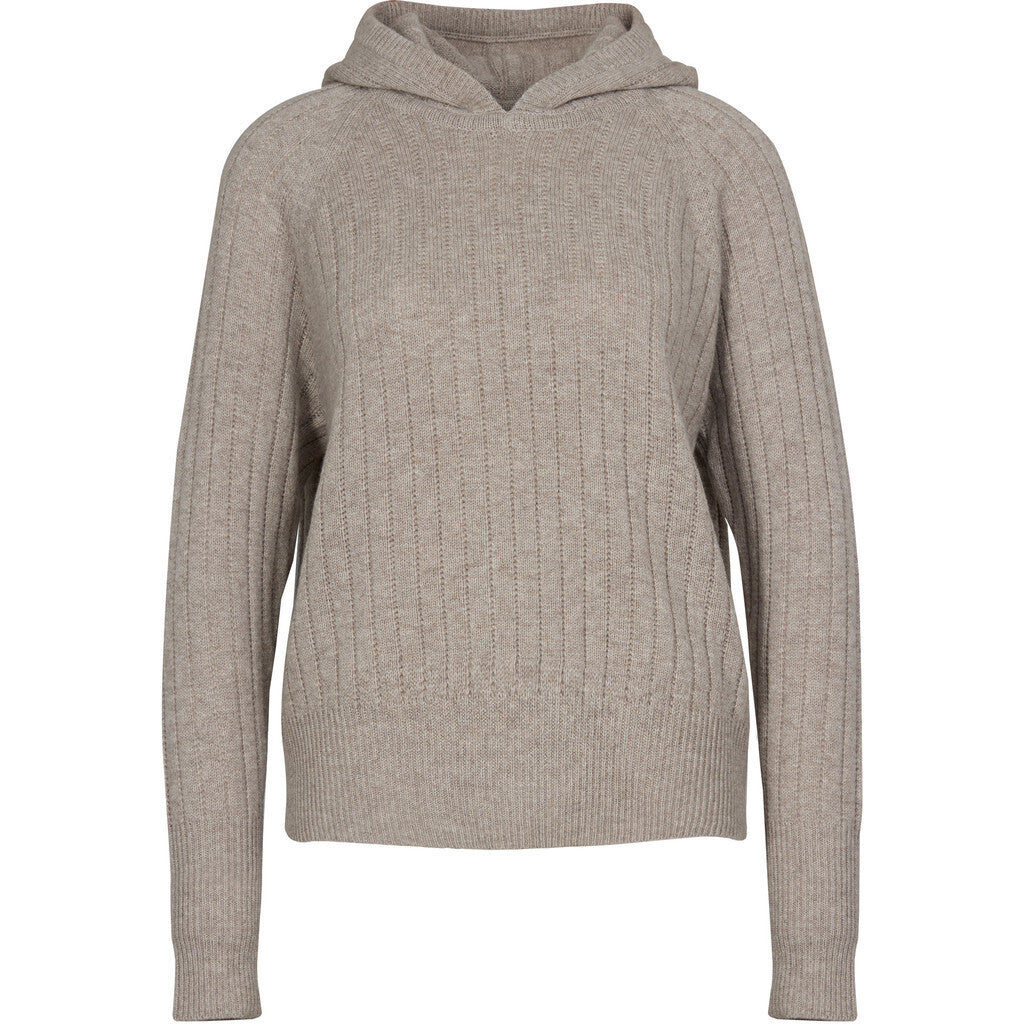 Close to my heart Dylan merino cashmere hoodie Hoodie knitted Oak