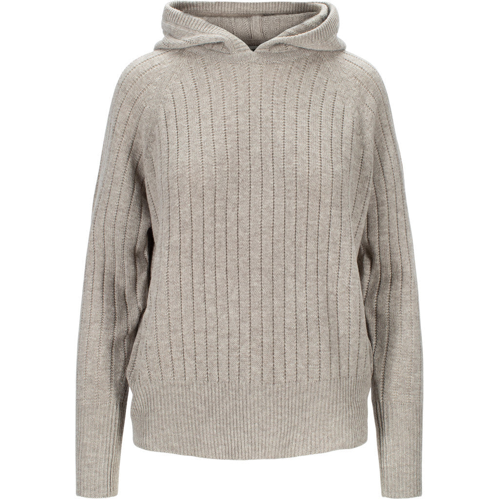 Close to my heart Dylan merino cashmere hoodie Hoodie knitted Stone