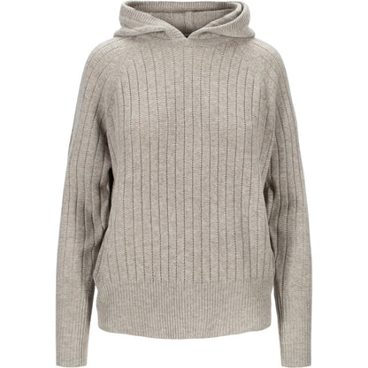 Close to my heart Dylan merino cashmere hoodie Hoodie knitted Stone