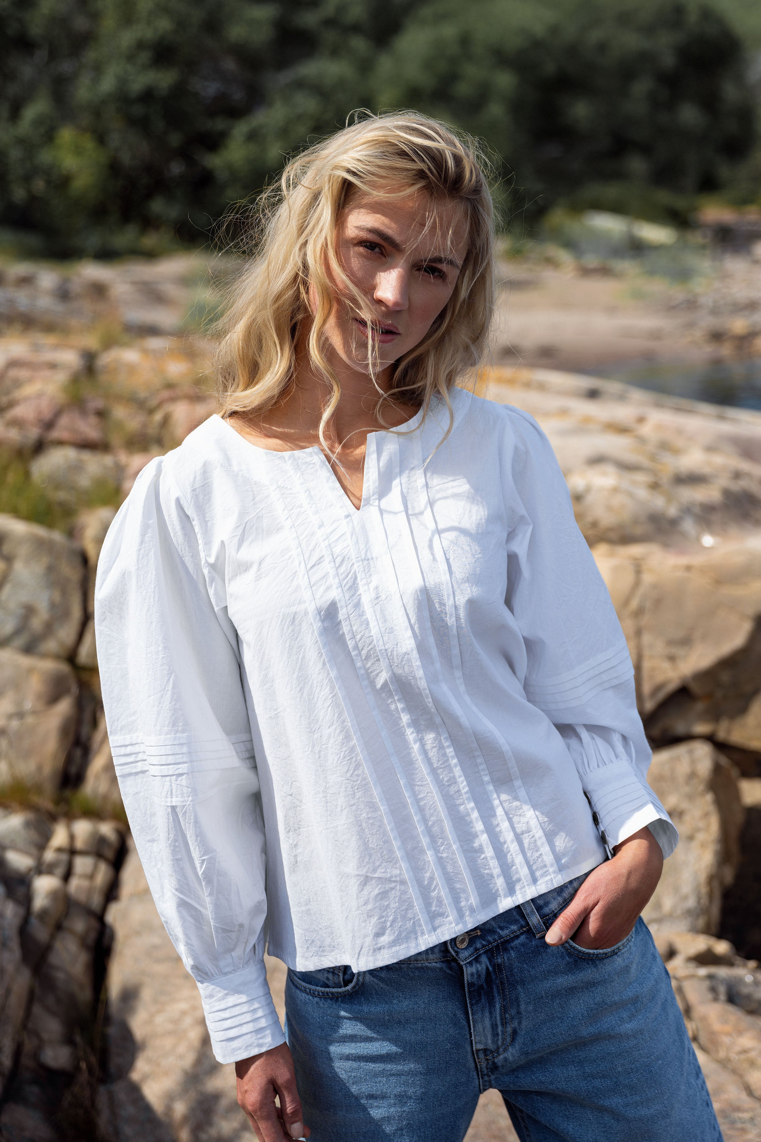 Close to my heart Elena blouse Blouse White