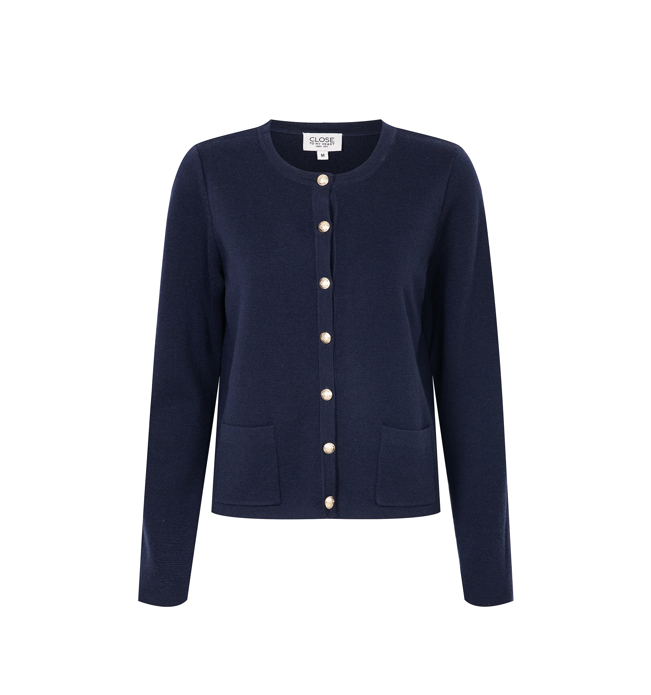 Close to my heart Emma merino cardigan Cardigan Navy