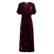 Close to my heart Esmeralda fløyel kjole Kjole Burgundy