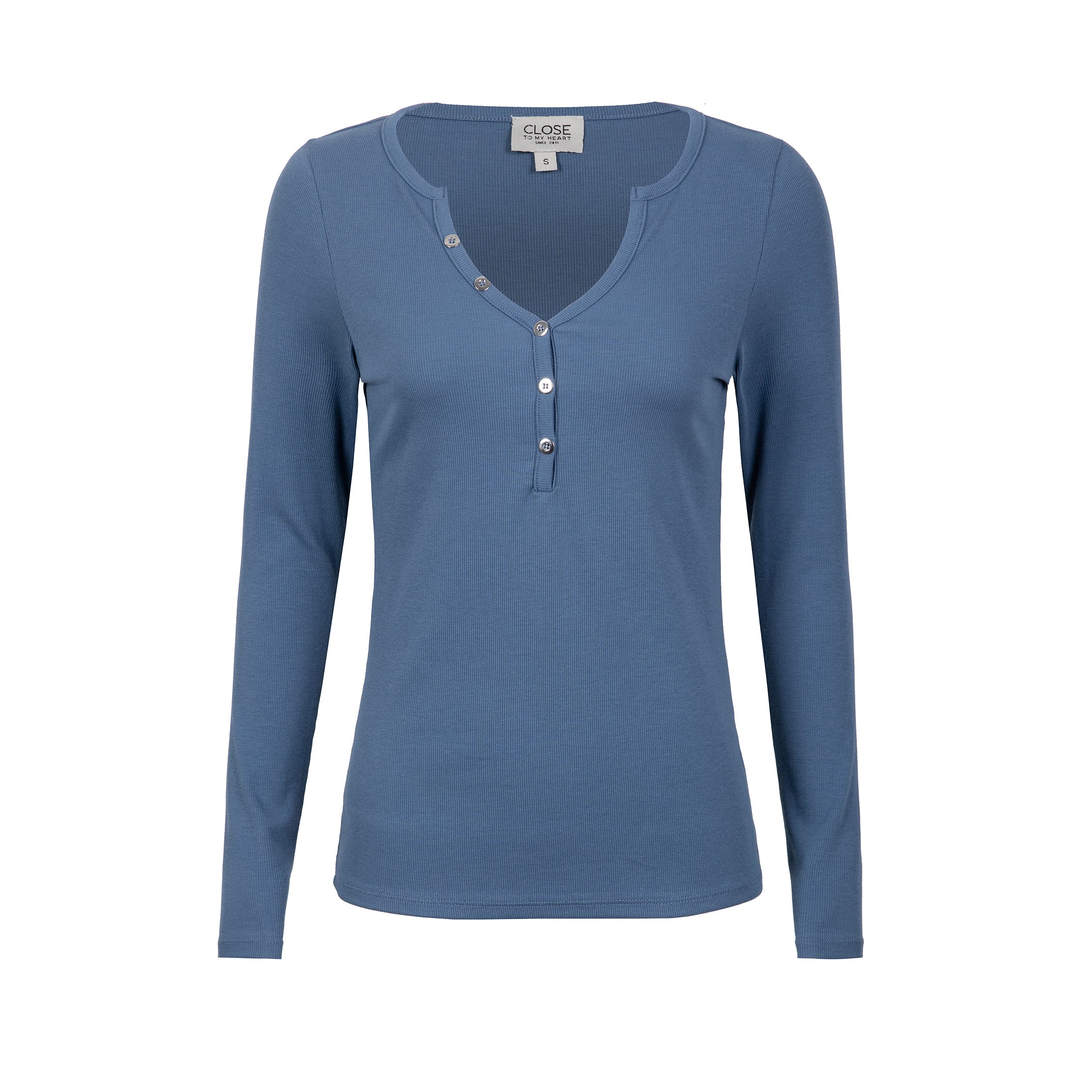 Close to my heart Fanny Longsleeve Top Washed Blue