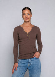 Close to my heart Fanny langermet t-shirt T-shirt L/S Cocoa