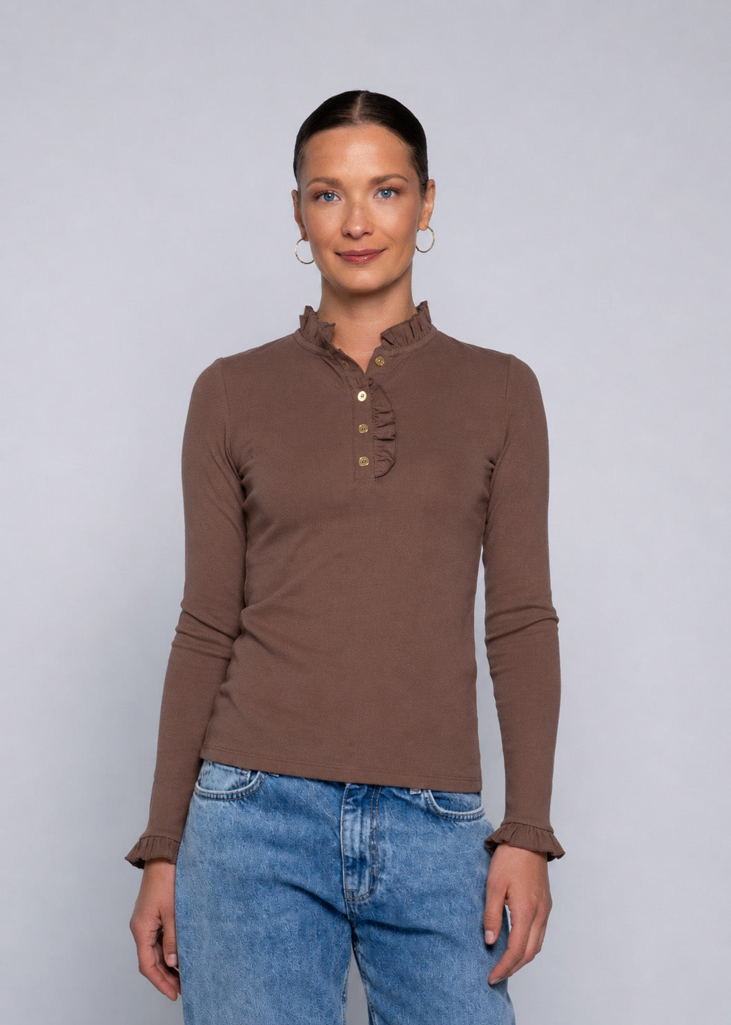 Close to my heart Flory langermet t-shirt T-shirt L/S Cocoa