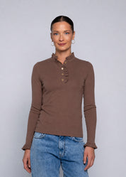 Close to my heart Flory langermet t-shirt T-shirt L/S Cocoa