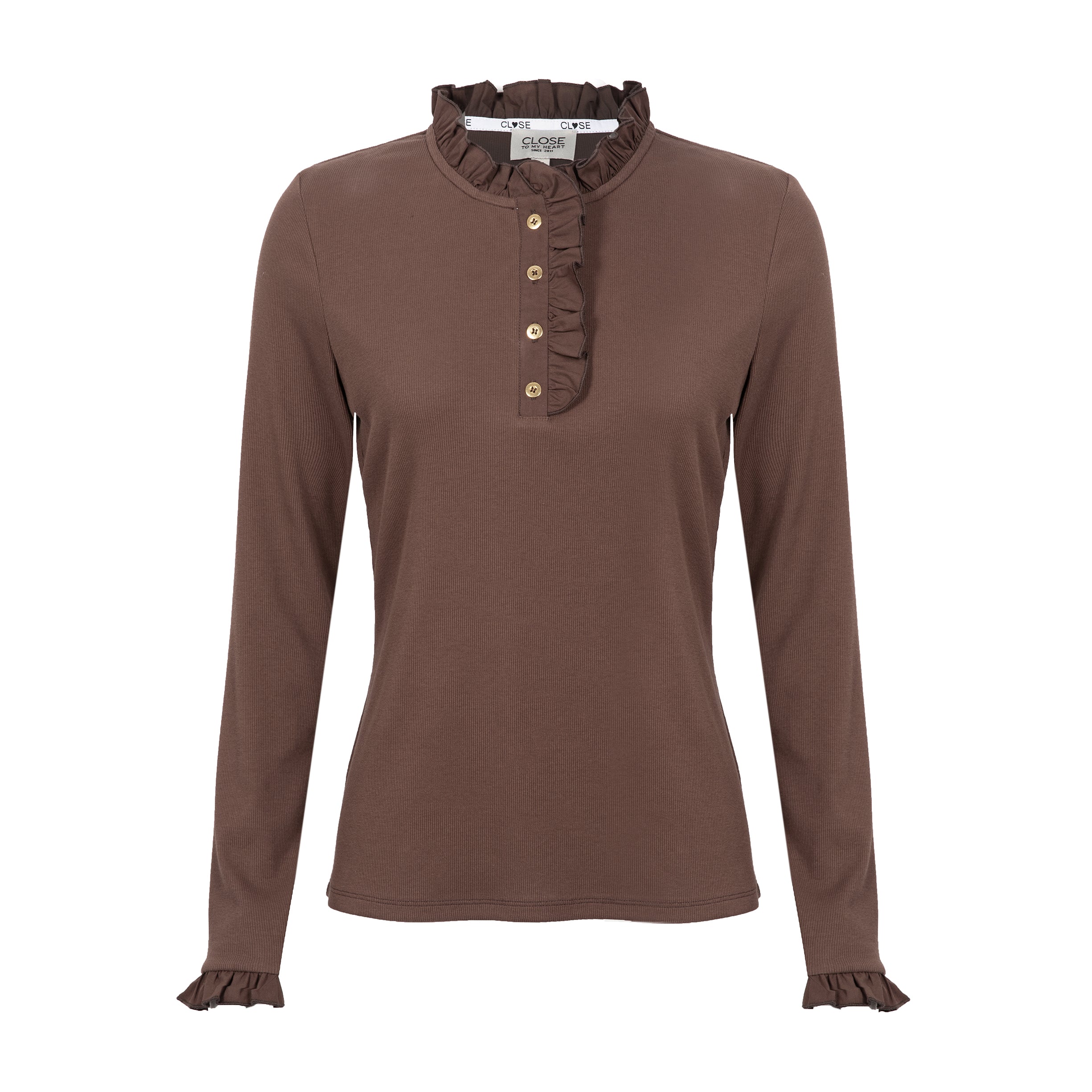 Close to my heart Flory langermet t-shirt T-shirt L/S Cocoa