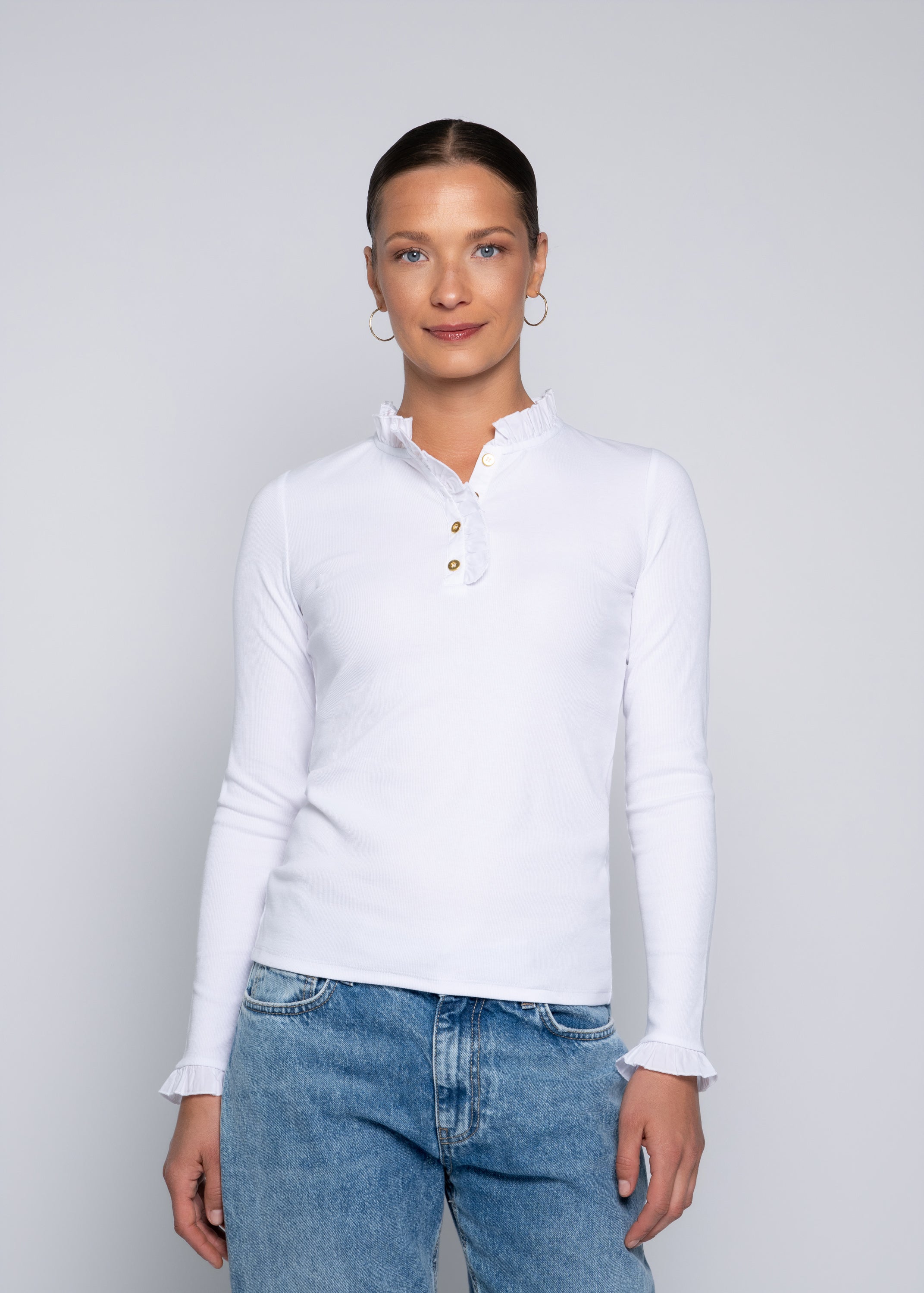 Close to my heart Flory langermet t-shirt T-shirt L/S White