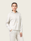 Close to my heart Frankie merino cashmere sweater Hoodie knitted White Grey