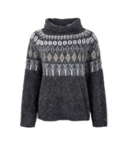 Close to my heart Freya sweater Sweater knitted Dark Grey Melange