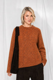 Close to my heart Gaby boyfriend genser Sweater knitted Orange Jam