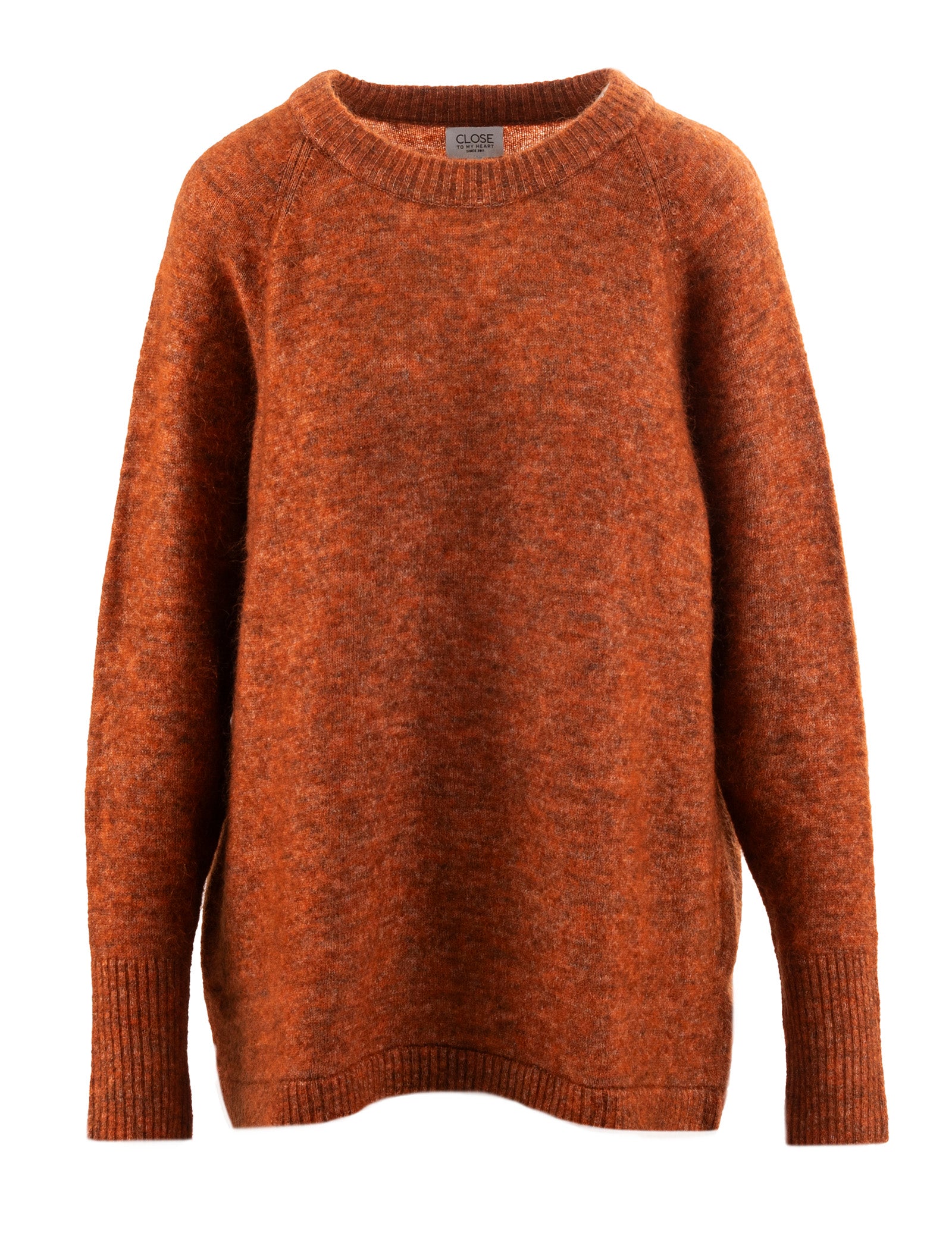 Close to my heart Gaby boyfriend genser Sweater knitted Orange Jam