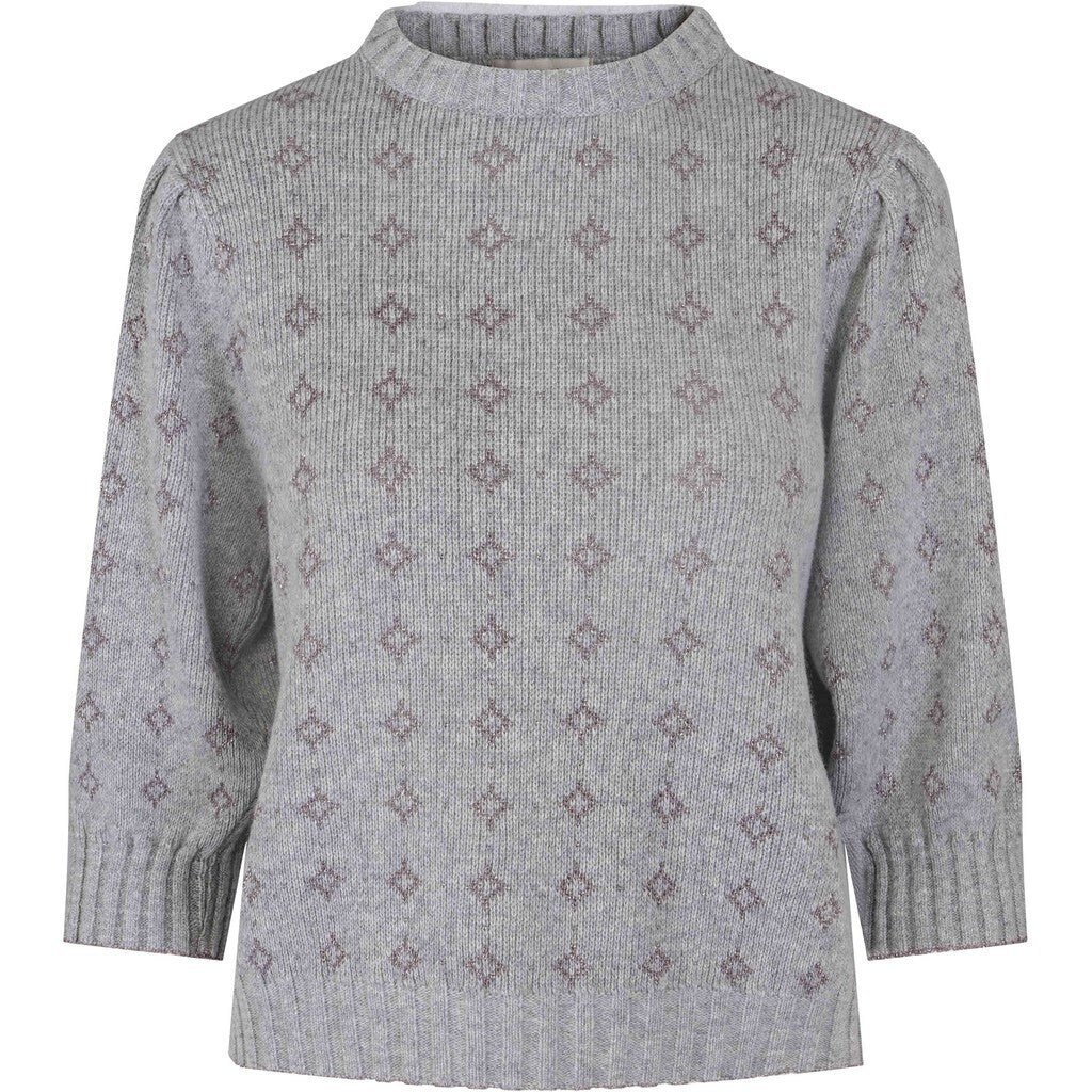 Close to my heart Gemma viscose wool sweater Sweater knitted Light Grey