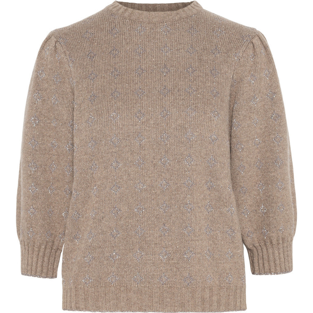 Close to my heart Gemma viscose wool sweater Sweater knitted Taupe
