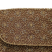 Close to my heart Gold beaded purse Handbag Gold 
