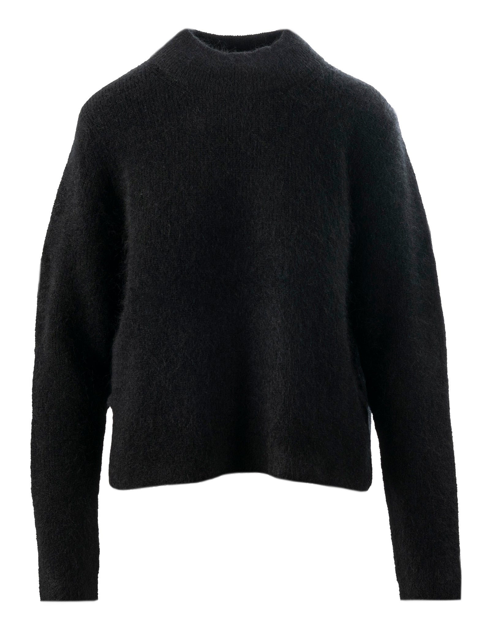 Close to my heart Goldie crew mohair genser Sweater knitted Black