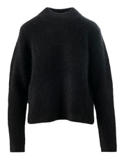 Close to my heart Goldie crew mohair genser Sweater knitted Black