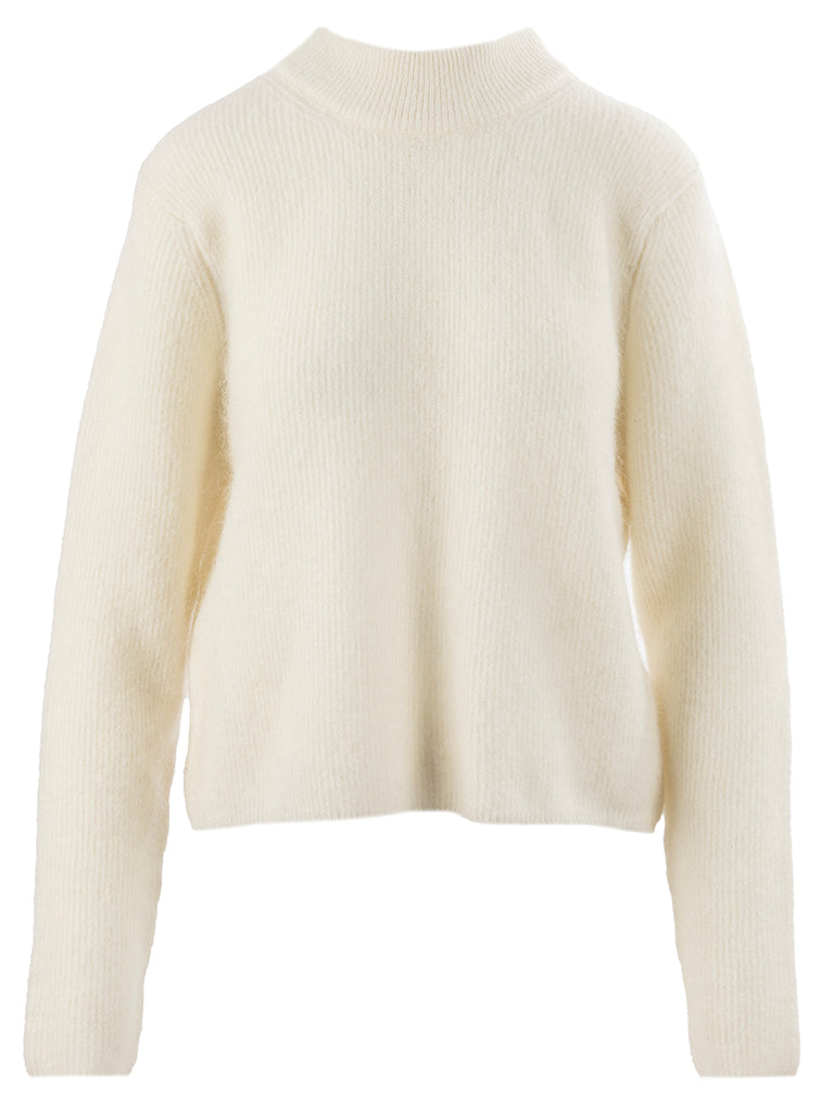 Close to my heart Goldie crew mohair genser Sweater knitted Cream